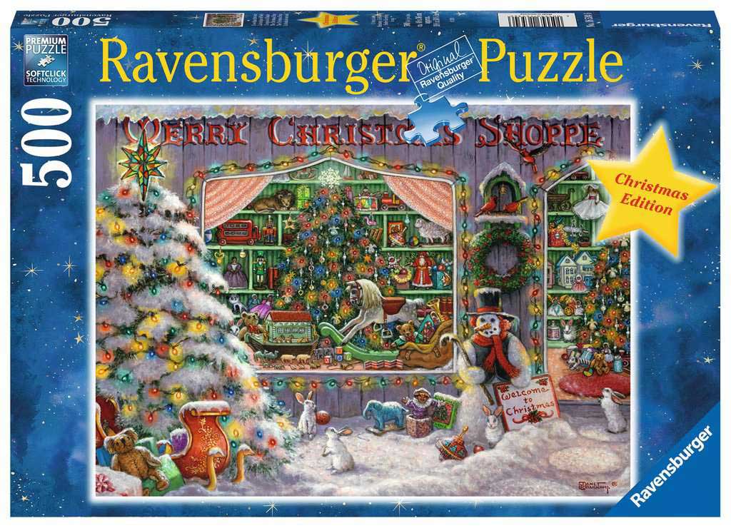 The Christmas Shop, 500 Pieces, Ravensburger | Puzzle Warehouse