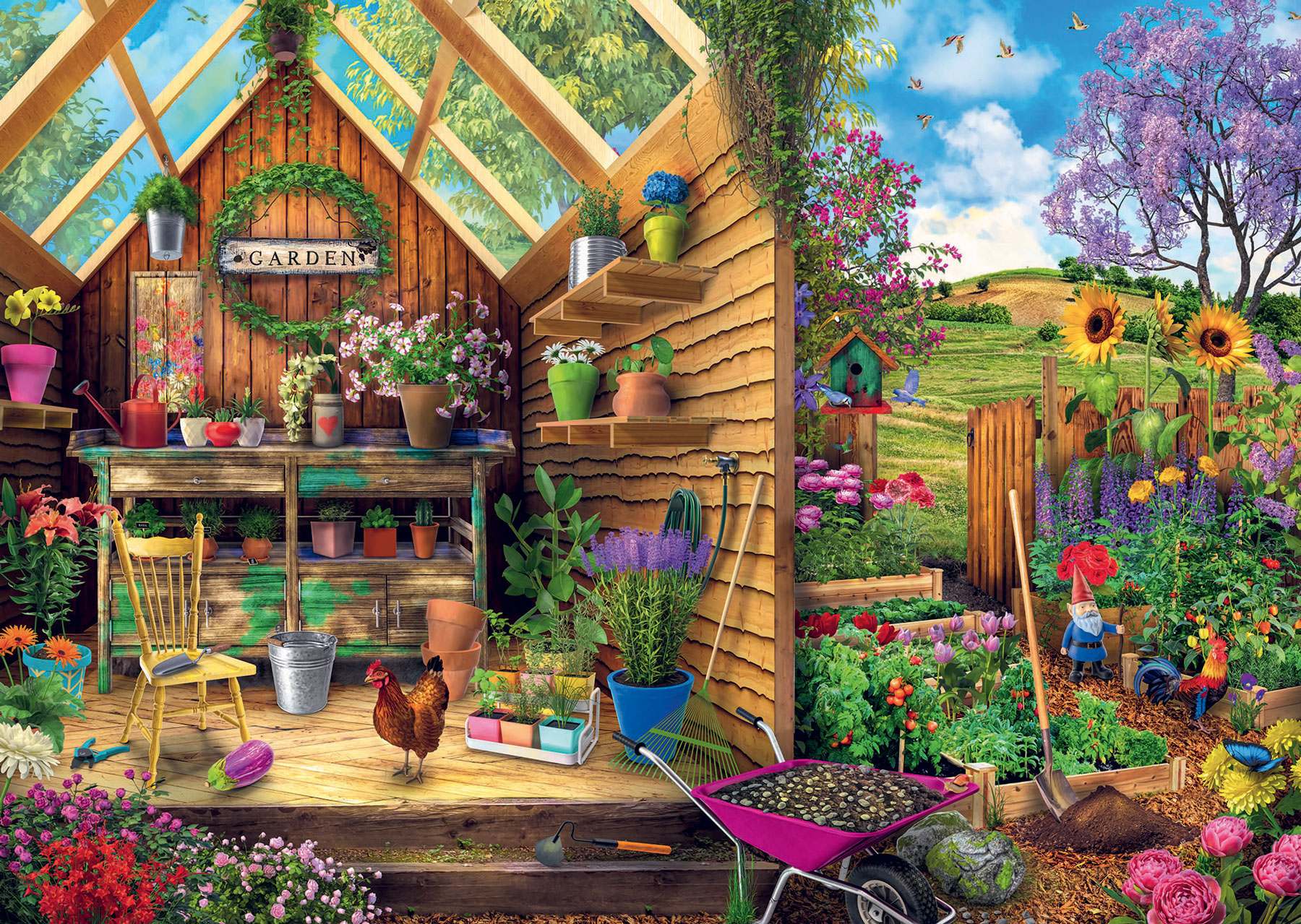 Gardener's Getaway Flower & Garden Jigsaw Puzzle