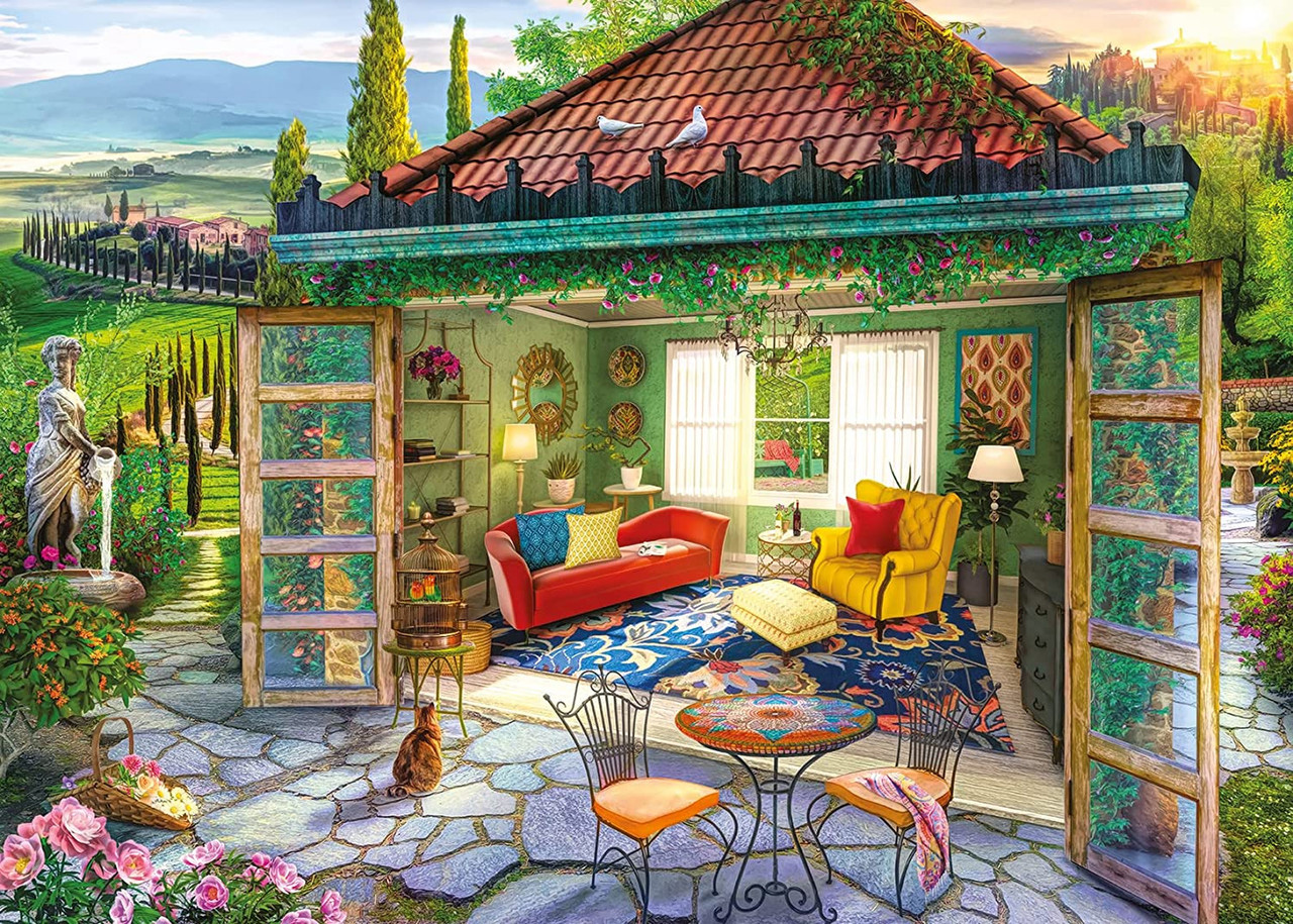 Tuscan Oasis Countryside Jigsaw Puzzle