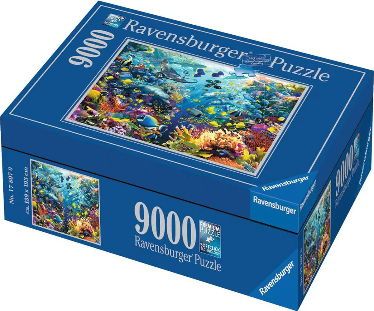 ジグソーパズル9000ピース 水中パラダイス  Ravensburger Amazon.com: Ravensburger - Underwater Paradise - Impressive
