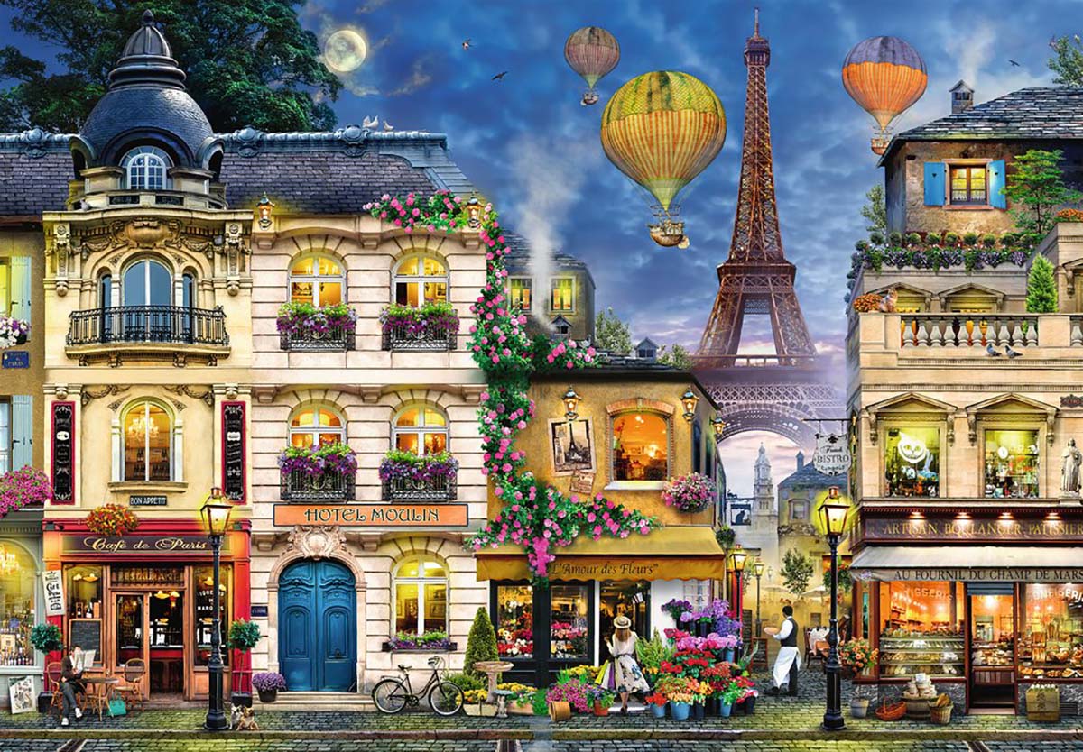 Evening Walk in Paris - Scratch and Dent Paris & France Jigsaw Puzzle