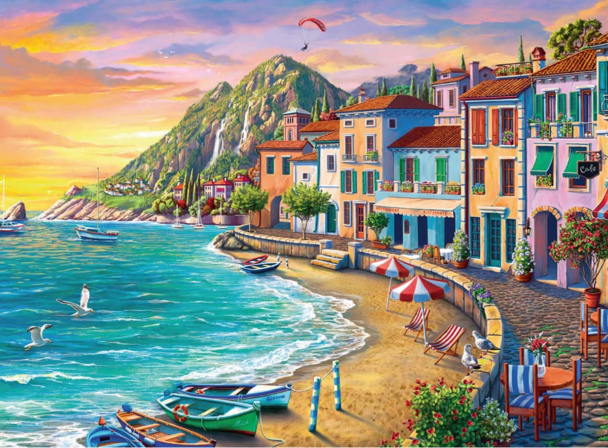 Romantic Sunset - Scratch and Dent Italy Jigsaw Puzzle