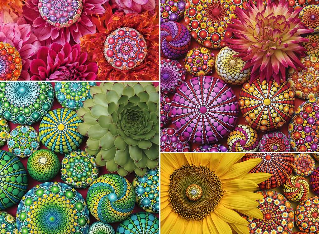 Mandala Blooms Flower & Garden Jigsaw Puzzle