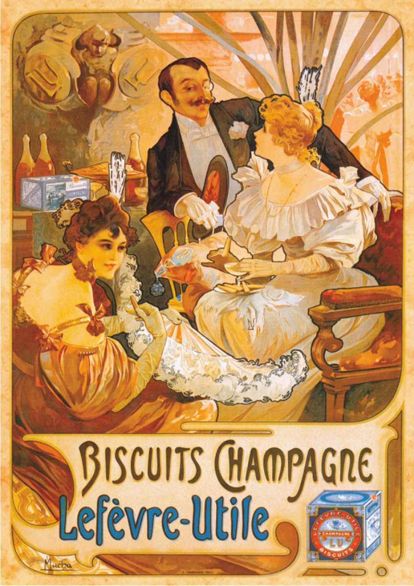 Biscuits Champagne Lefevre-Utile Nostalgic & Retro Jigsaw Puzzle