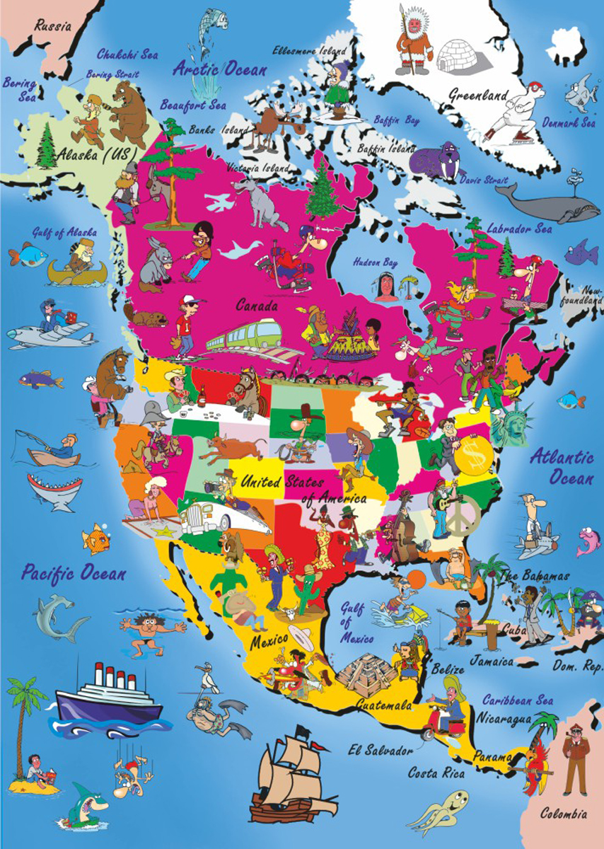 North America Maps & Geography Jigsaw Puzzle