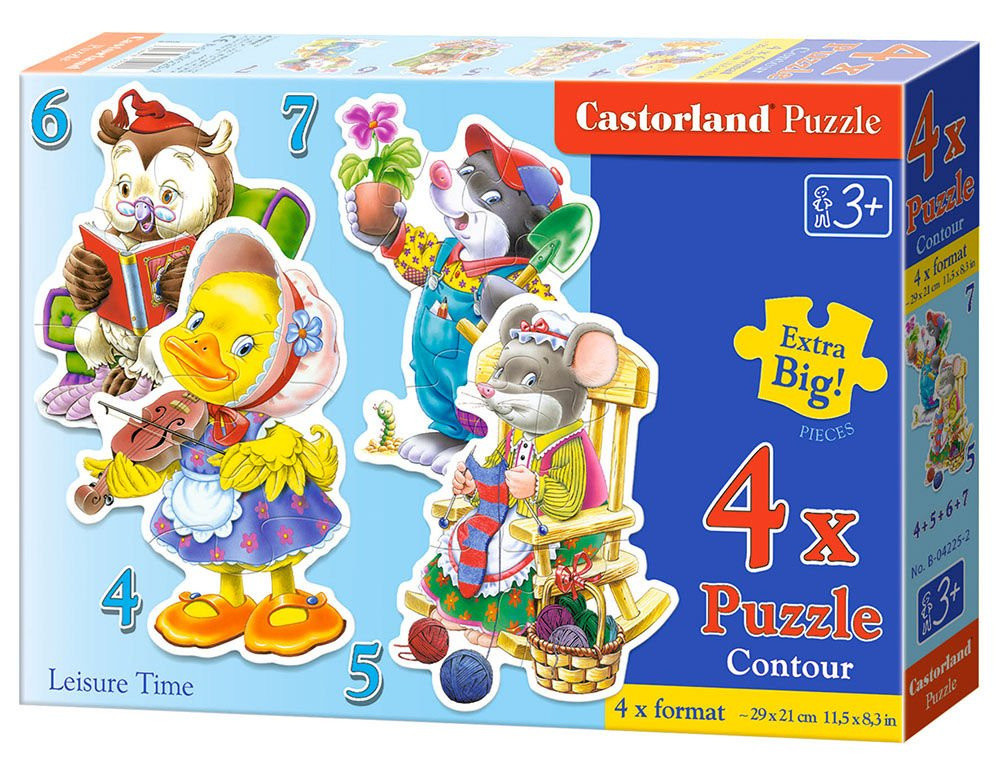 Leisure Time Animals Shaped Puzzle