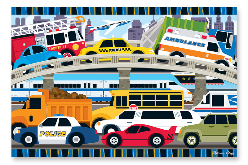 Traffic Jam - Scratch and Dent Vehicles Jigsaw Puzzle