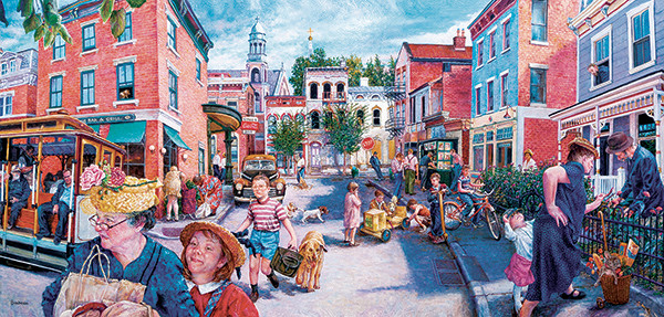 City Streets - Scratch and Dent People Jigsaw Puzzle