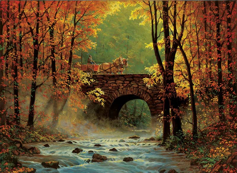 Autumn Stroll, Central Park New York Jigsaw Puzzle By Castorland