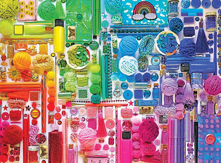  Insta Rainbow Crafter's Stash Quilting & Crafts Jigsaw Puzzle