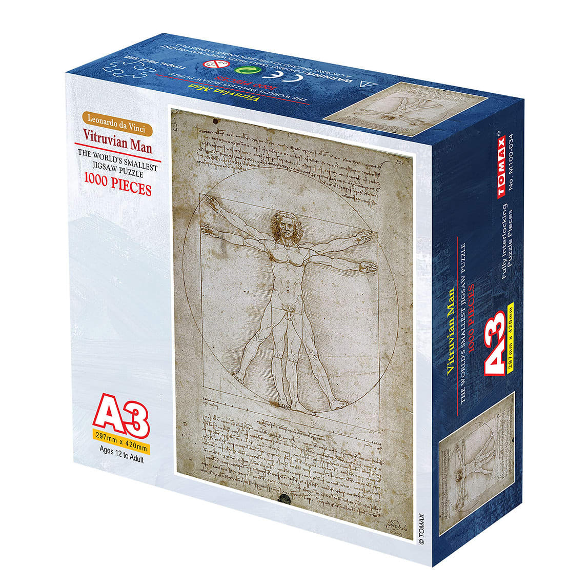 Vitruvian Man Mini Puzzle - 1000 Piece Jigsaw Puzzle by
