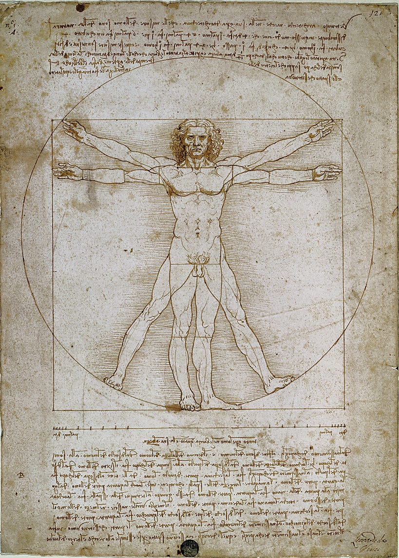 Mr.unknown／Amnesiac's nothingness Vitruvian Man Mini Puzzle - 1000 Piece Jigsaw Puzzle by