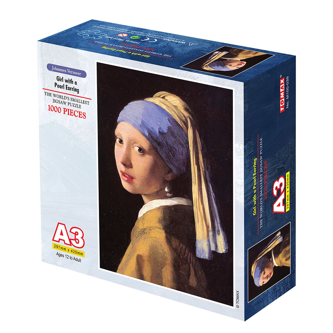 Girl With Pearl Earring Mini Puzzle, 1000 Pieces, Tomax Puzzles ...