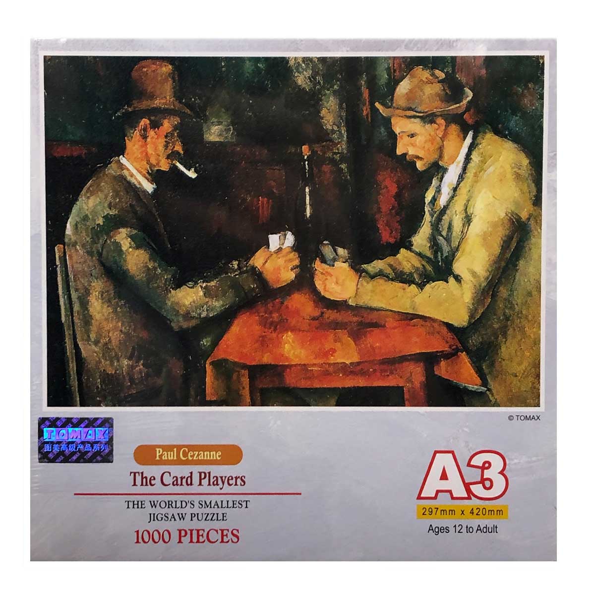 The Card Players Mini Puzzle Fine Art Jigsaw Puzzle