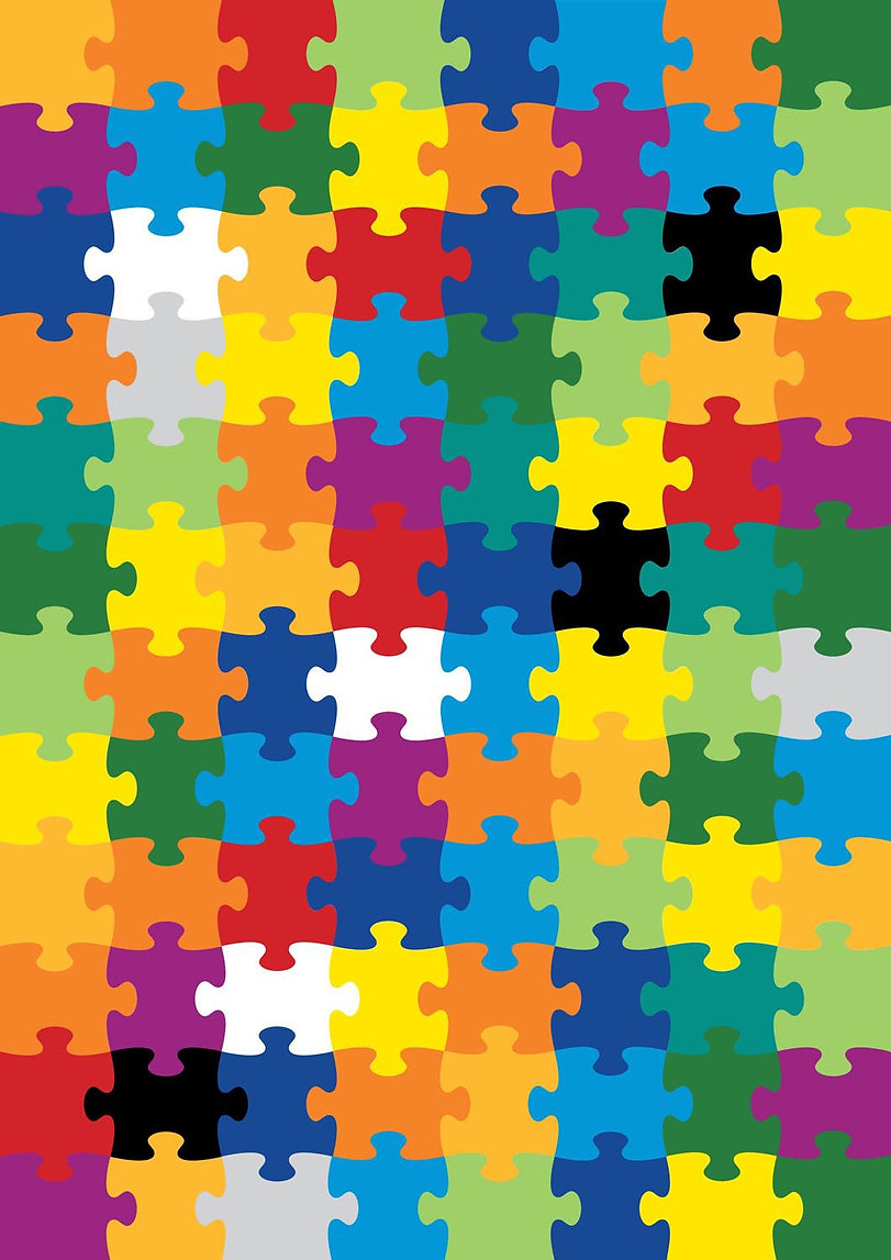 Puzzle In Puzzle Mini Puzzle - Color Rainbow & Gradient Jigsaw Puzzle