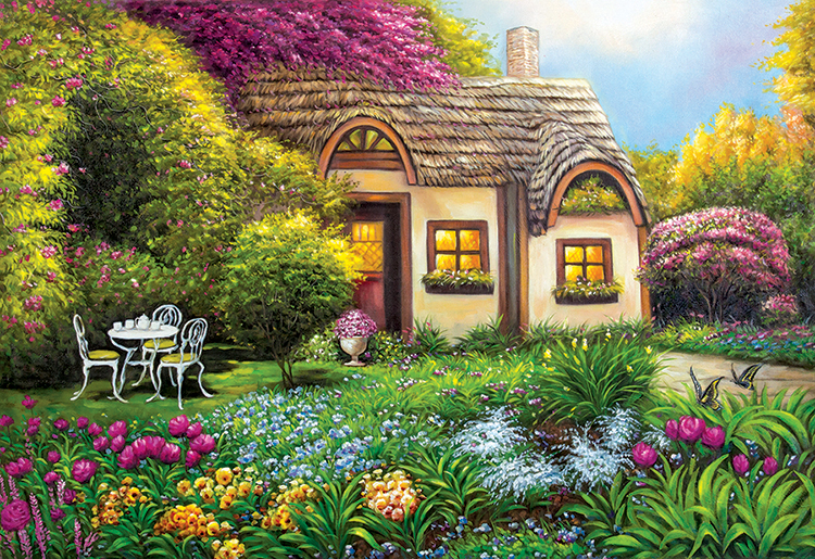 Terrarium Cat Flower & Garden Jigsaw Puzzle By Cobble Hill