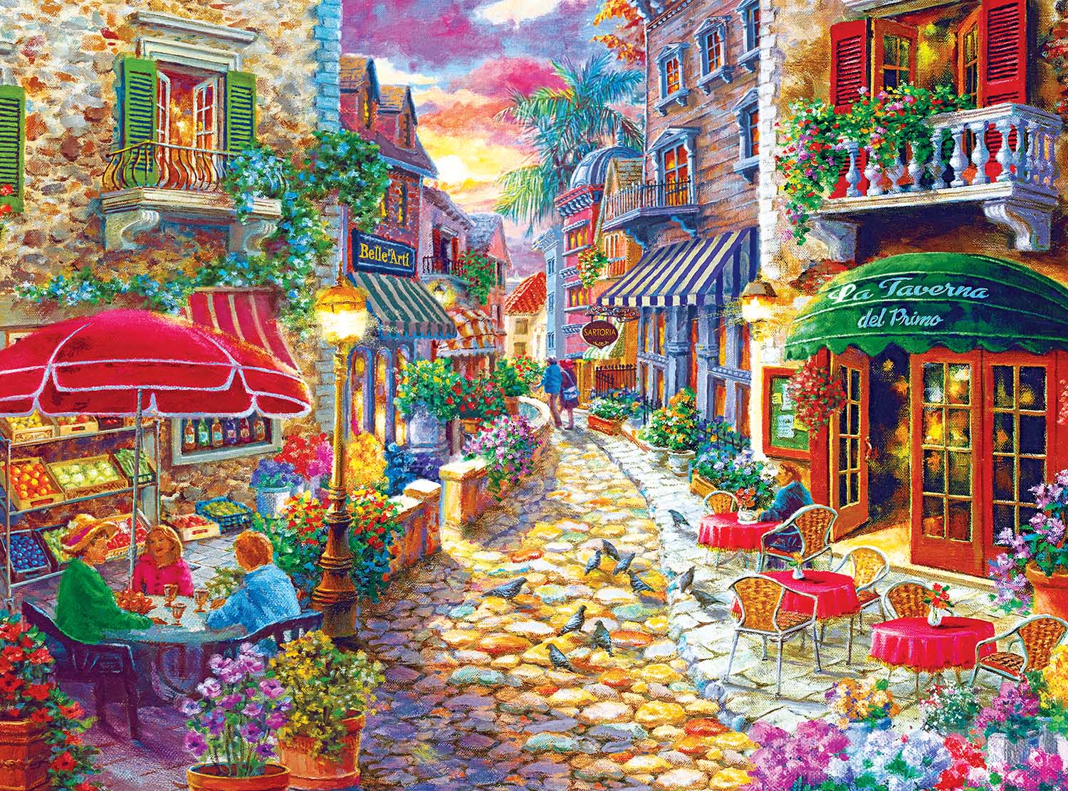 Late Afternoon In Italy By Nicky Boehme Italy Jigsaw Puzzle