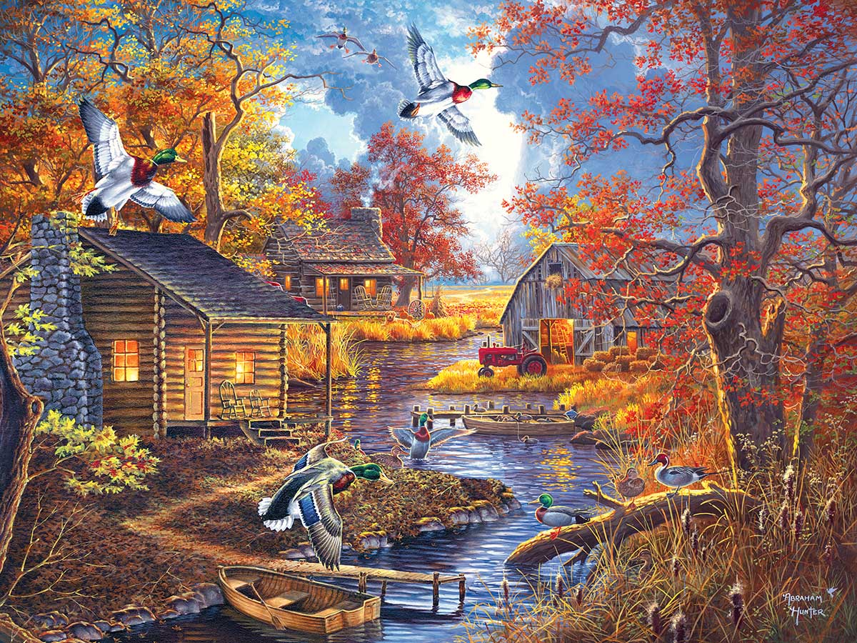 Northern Lights Cabin & Cottage Jigsaw Puzzle By MasterPieces