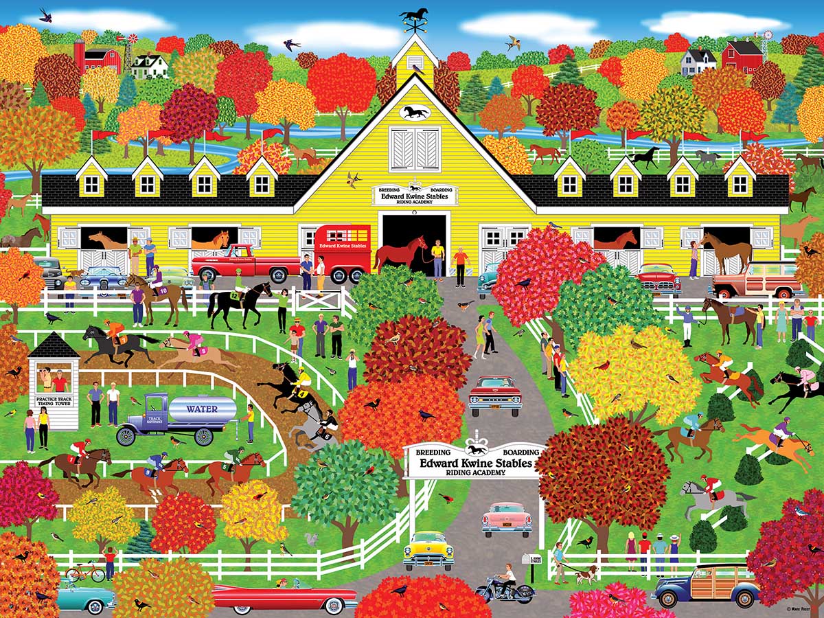 Horse Lovers Paradise - Scratch and Dent Farm Jigsaw Puzzle