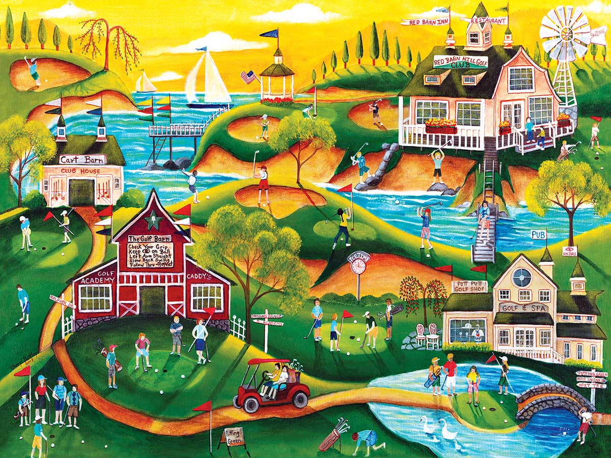 Red Barn Hill Golf Resort - Scratch and Dent Sports Jigsaw Puzzle