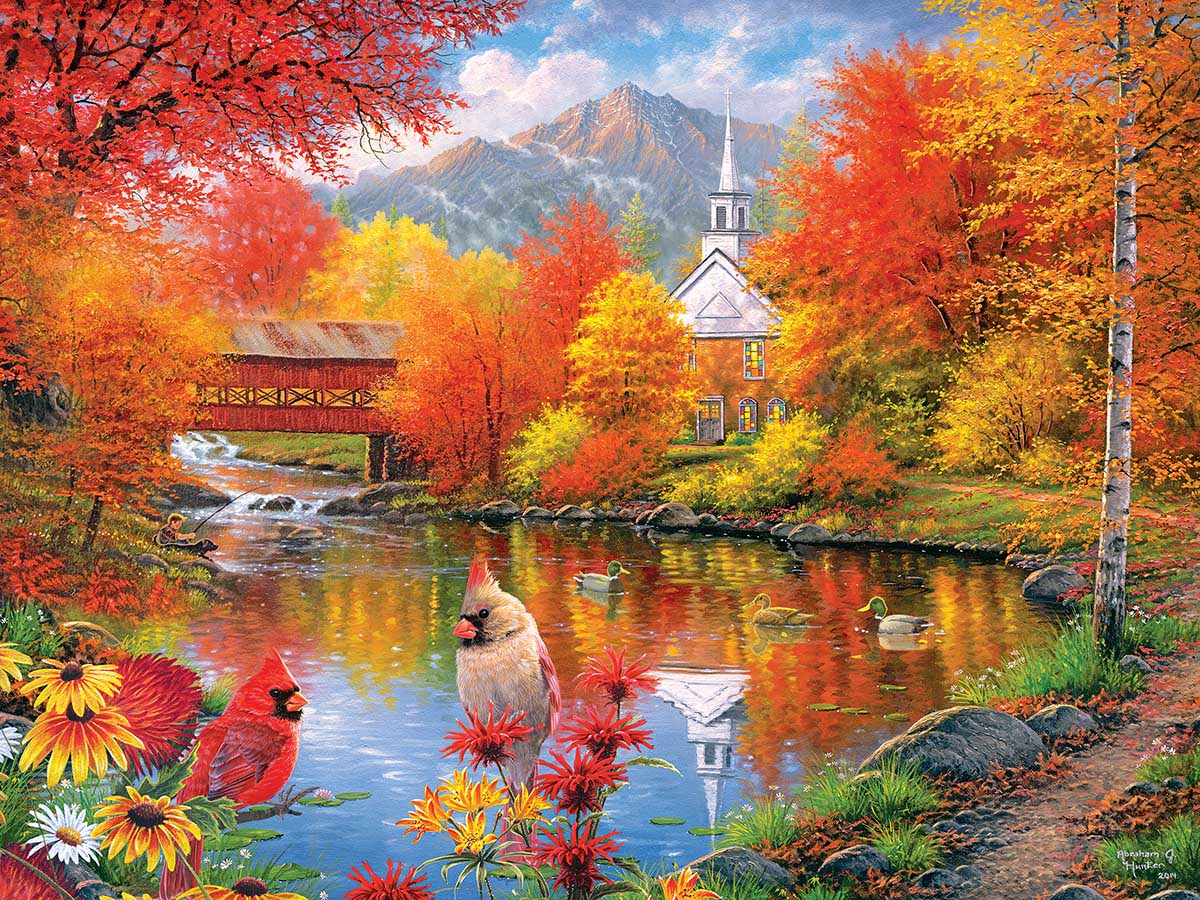 Autumn Tranquility - Scratch and Dent Fall Jigsaw Puzzle