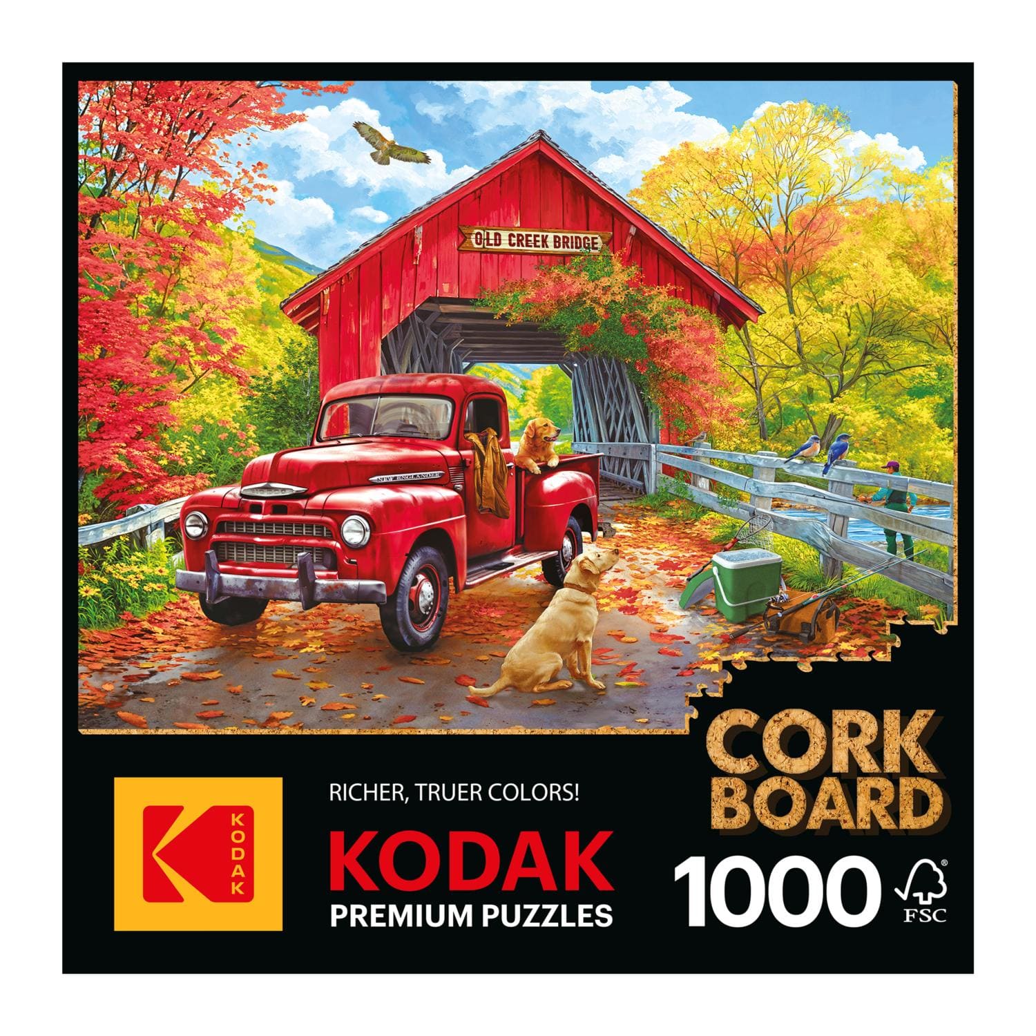 Kodak Cork 1000Pc - Old Creek Bridge Fall