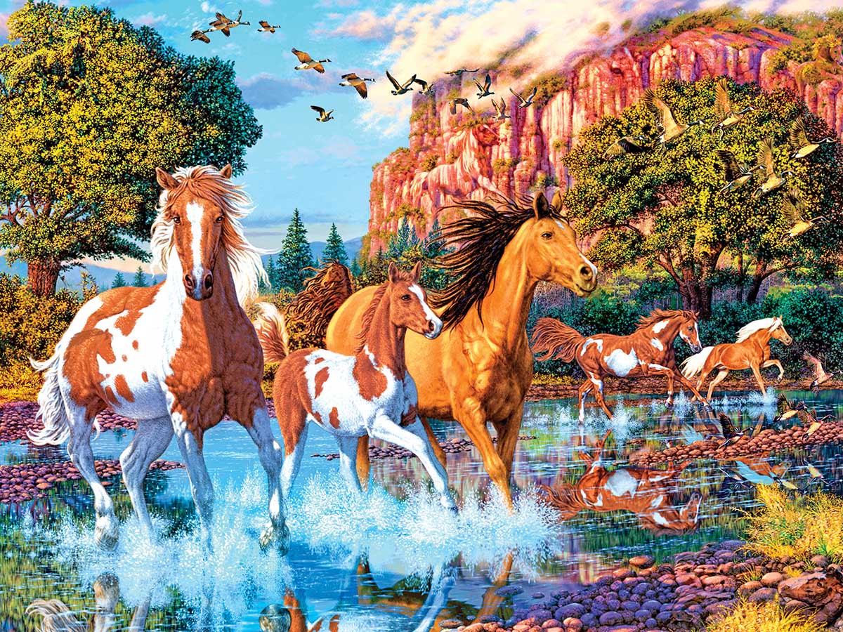 Running Free Horse Jigsaw Puzzle