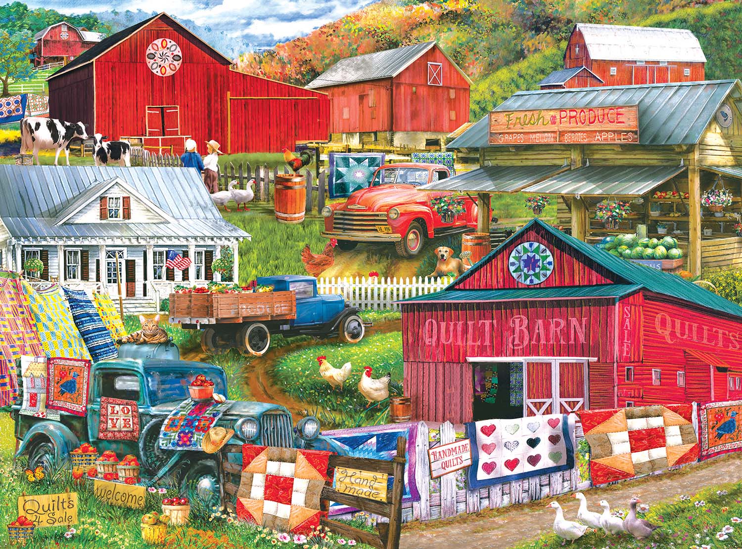 Country Compilation - Scratch and Dent Farm Jigsaw Puzzle