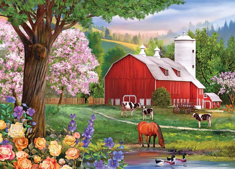 Spring Morning Countryside Jigsaw Puzzle
