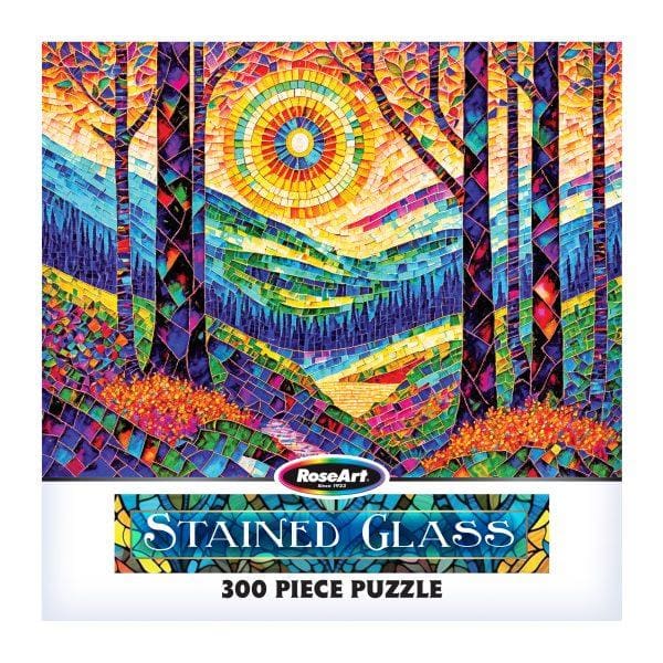 Stained Glass - The Sun Shines On Dreamland Landscape