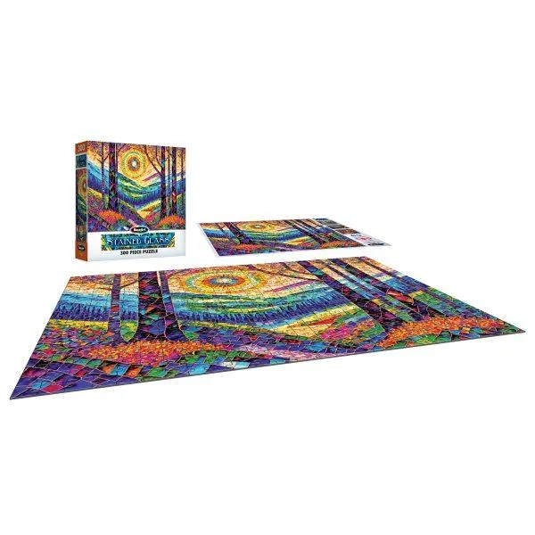 Stained Glass - The Sun Shines On Dreamland Landscape