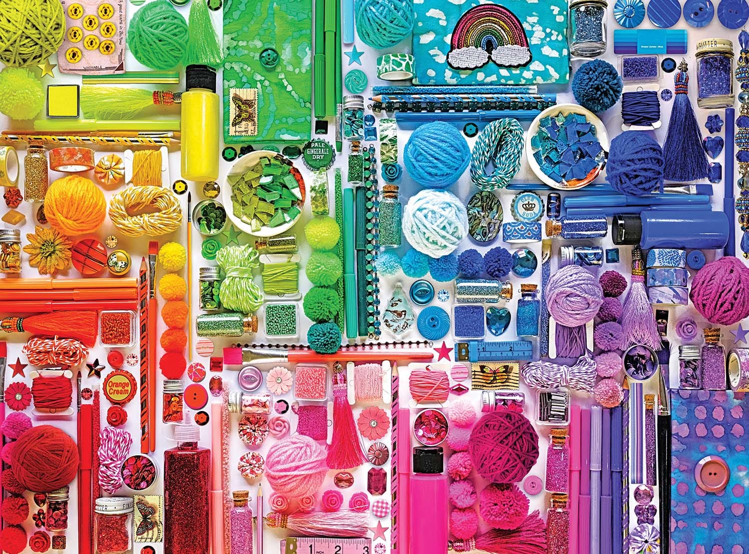 Insta Rainbow Crafters Stash - 1000 Piece Jigsaw Puzzle by