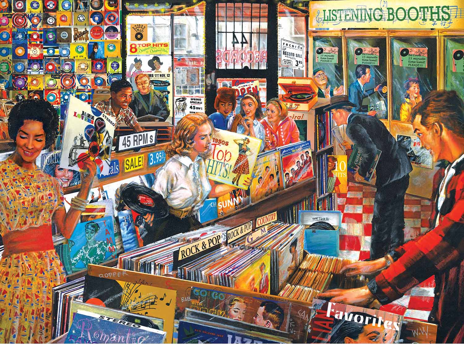 Record Store Music Jigsaw Puzzle