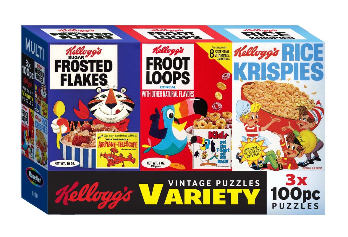 Kellogg's 3 In 1 Multi-Pack - Classic Food and Drink Jigsaw Puzzle