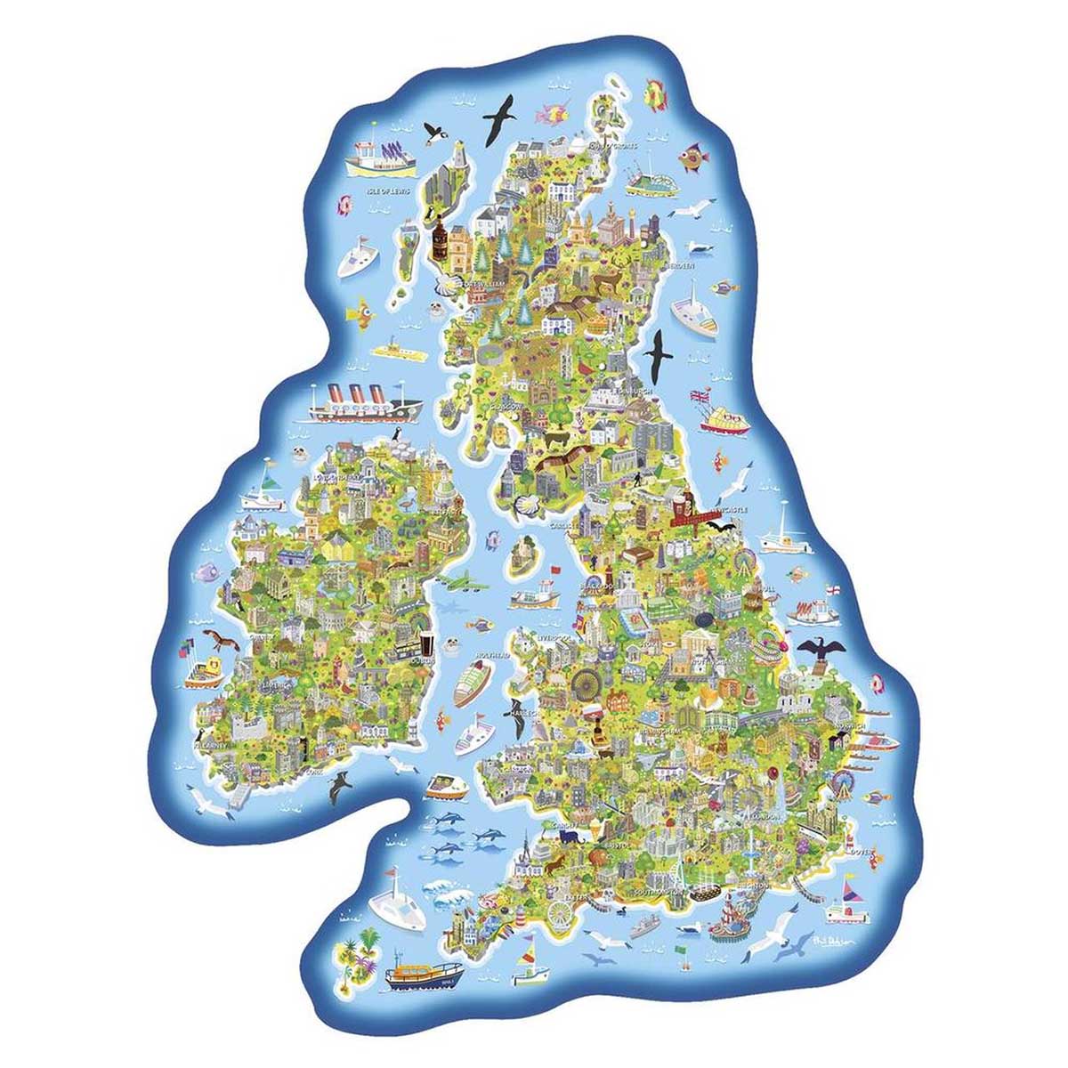 Jigmap Britain & Ireland Maps & Geography Jigsaw Puzzle