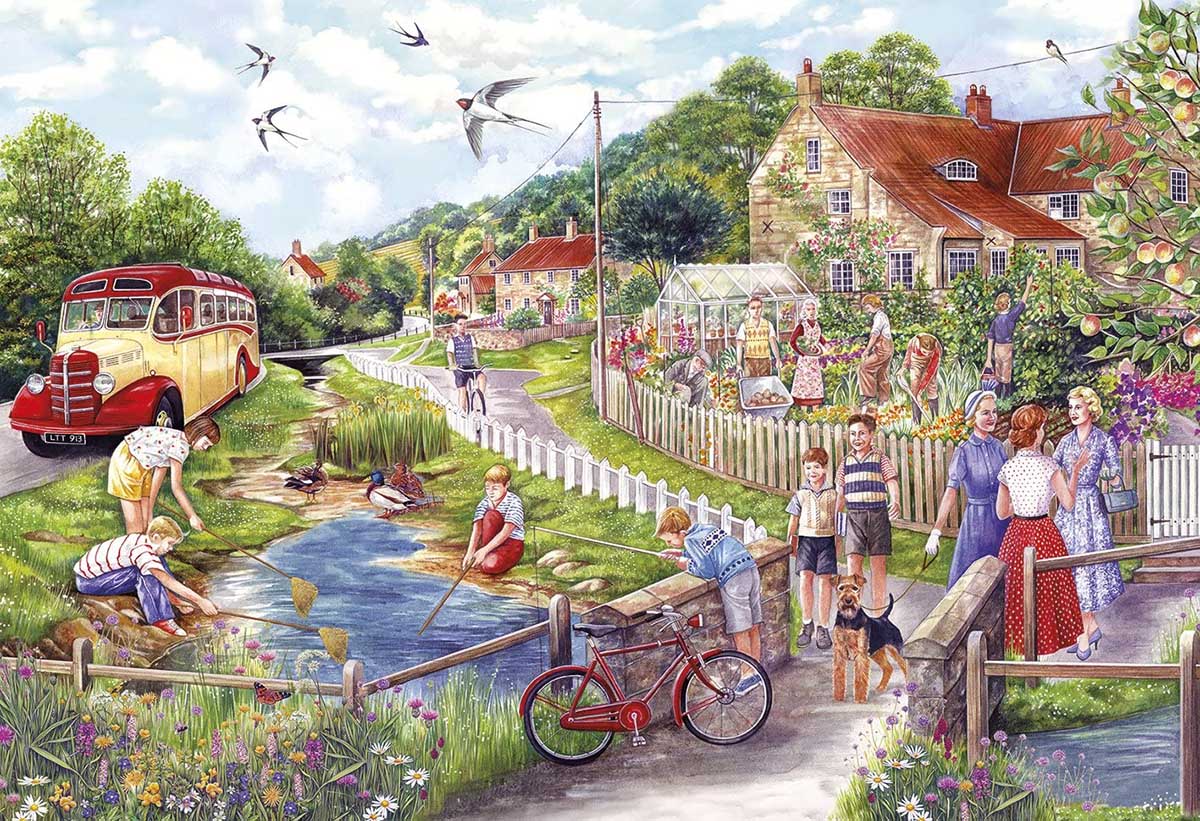 Summer by the Stream Summer Jigsaw Puzzle