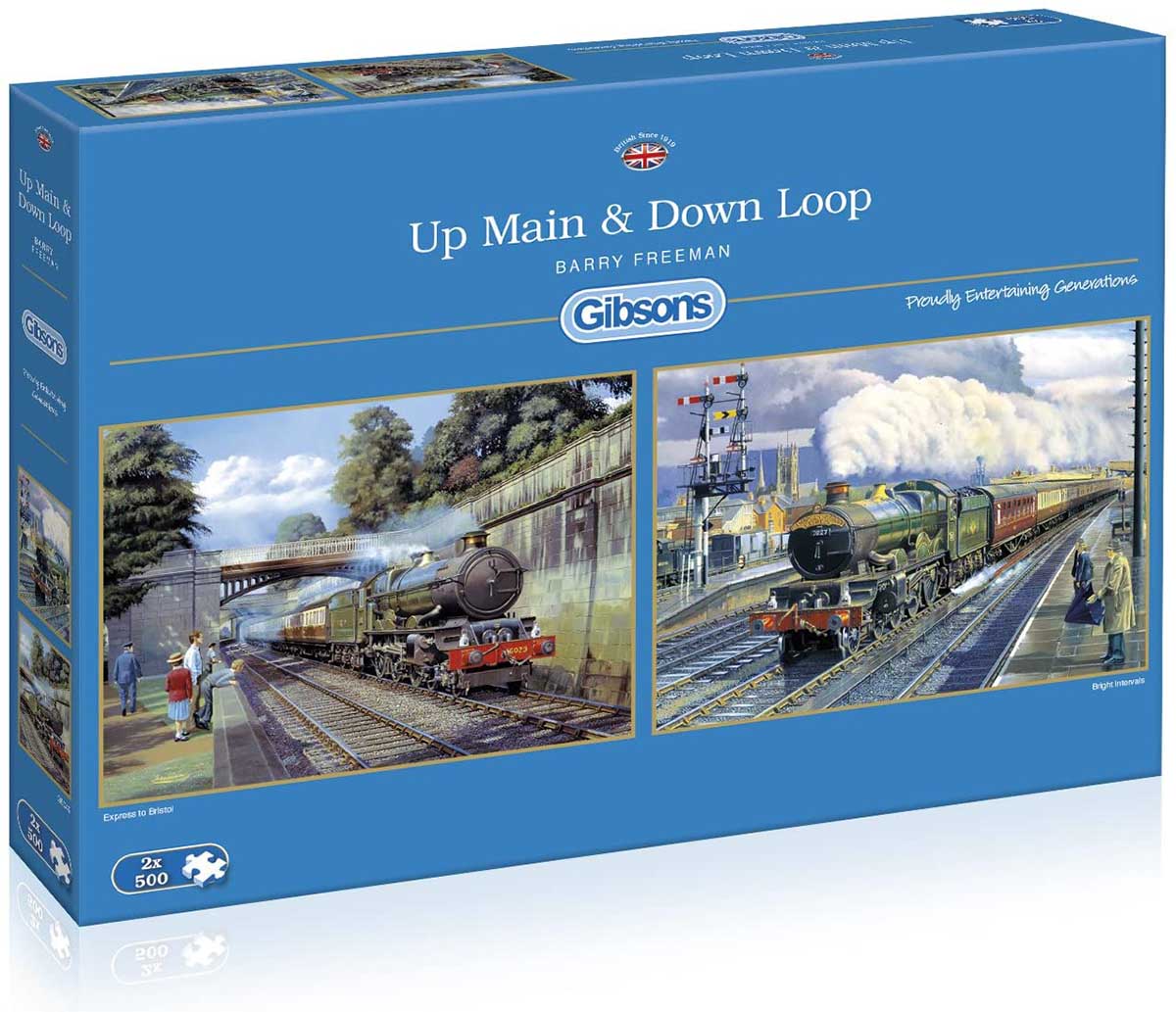 Up Main & Down Loop Train Jigsaw Puzzle