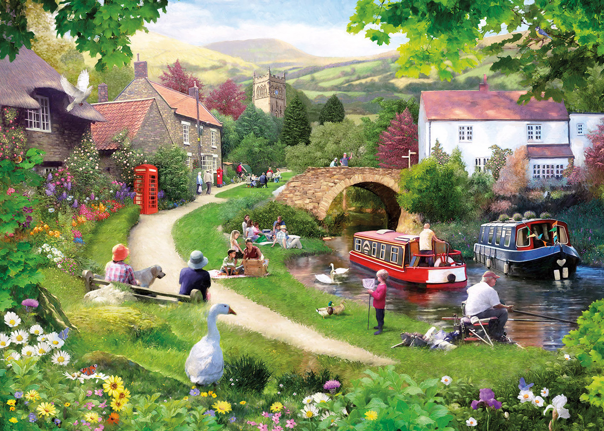 Life in the Slow Lane Countryside Jigsaw Puzzle