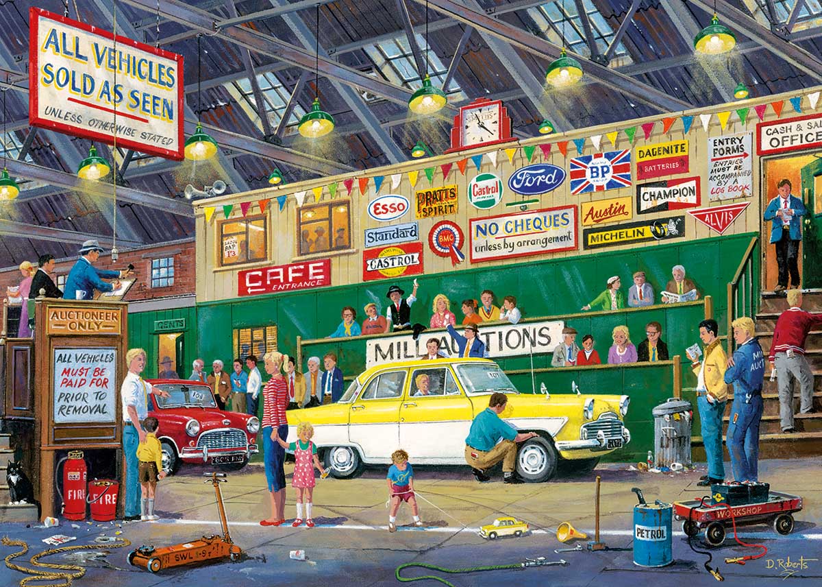 Going Once, Going Twice - Scratch and Dent Car Jigsaw Puzzle