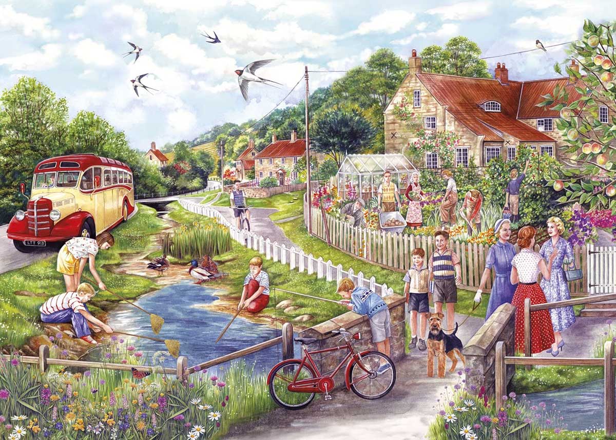 Summer by the Stream Summer Jigsaw Puzzle