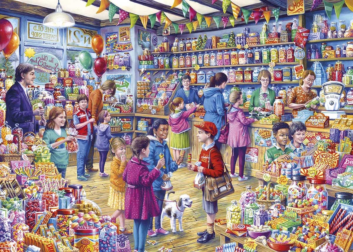 The Old Sweet Shop - Scratch and Dent Nostalgic & Retro Jigsaw Puzzle