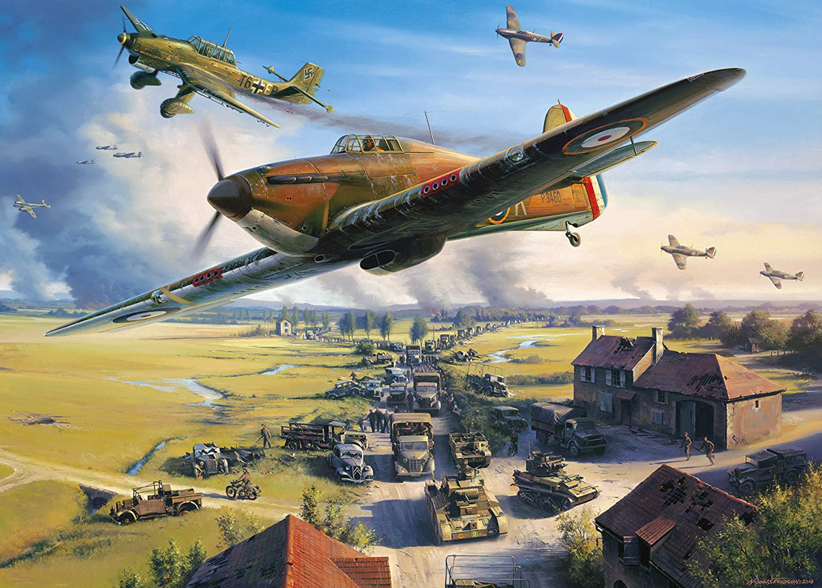 Road to Dunkirk Plane Jigsaw Puzzle