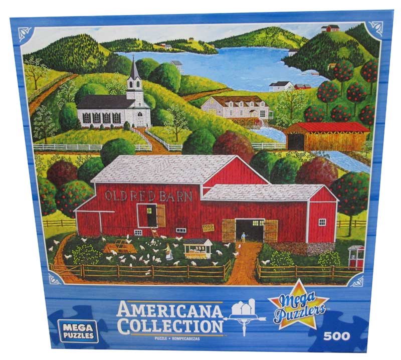 Americana Collection - Old Red Barn Jigsaw Puzzle