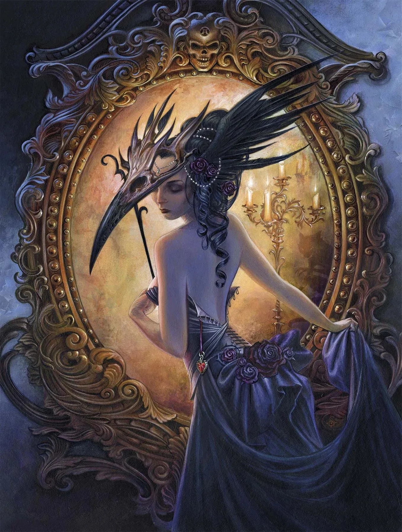 Masque of the Black Rose - Scratch and Dent Gothic Art