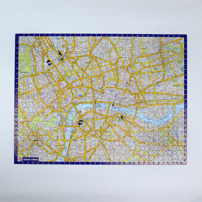 A to Z Map of London Jigsaw Puzzle for Adults Maps & Geography