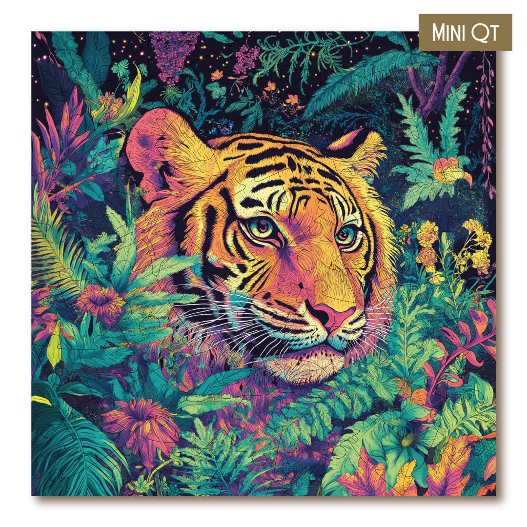 Neon Stripes MINI QT Big Cats
