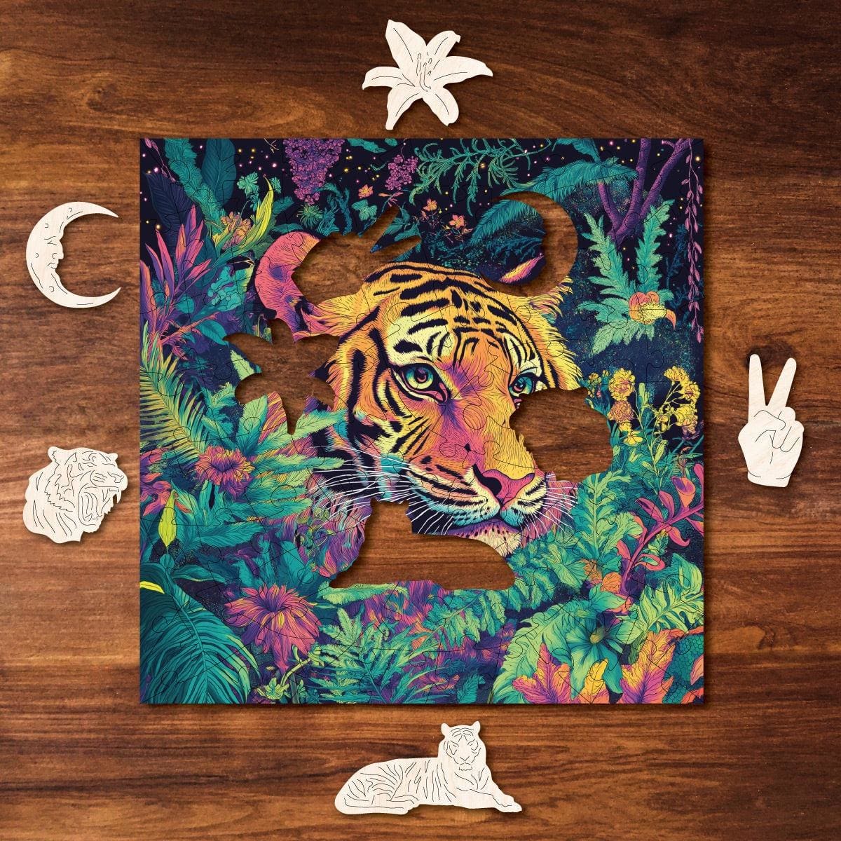Neon Stripes MINI QT Big Cats