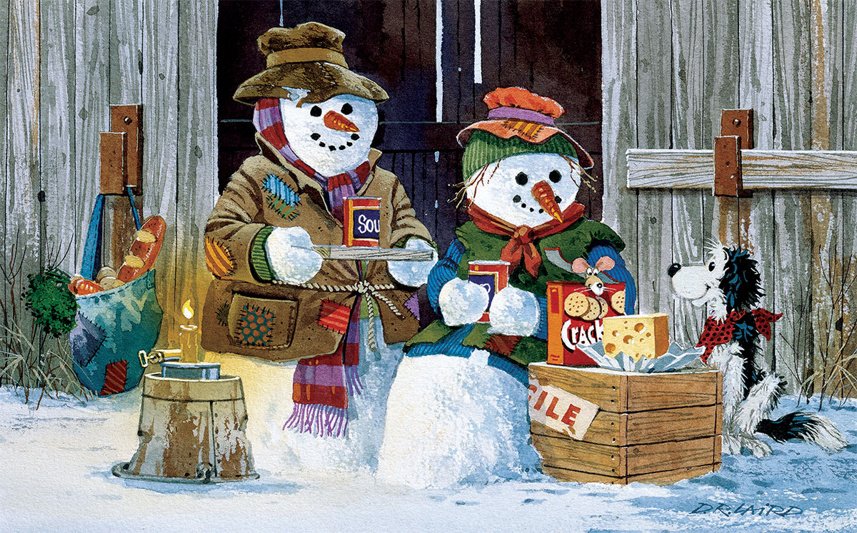 Home Tweet Home - Scratch and Dent Winter Jigsaw Puzzle By SunsOut
