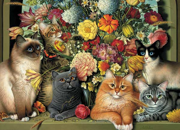 Cats Make Life Purr-fect Collage Jigsaw Puzzle By SunsOut
