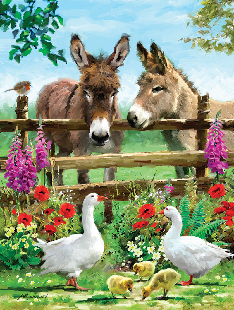 Fenceline Pals - Scratch and Dent Animals Jigsaw Puzzle